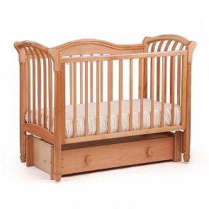 Кровать детская БИ 10.3 Азалия, маятник продольный, натуральный бук (Лель, LIEL-БИ 10.3_натуральный бук)